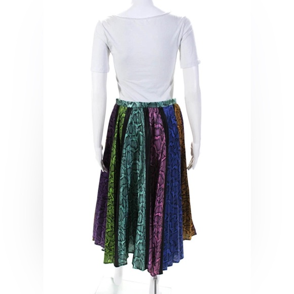 DELFI Collective Womens Multicolored Colorblock Snake Clara RARE Skirt Size XS - Picture 6 of 9
